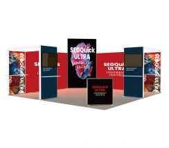SEGQUICK Lightbox Booth 301丨120mm Backlit Booth Display 20ft x 20ft