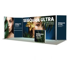 120mm PVC Modular SEG Backlit Booth 20ft x 10ft 205