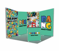 10ft x 10ft 120mm SEG Backlit Booth Solution 105-B3B1B1B3