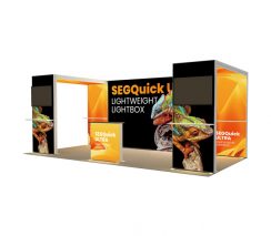 SEGQUICK Lightbox Booth 203丨120mm Modular SEG Booth 20ft x 10ft