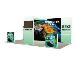 20ft x 10ft 120mm SEG light box booth 204