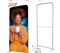 39.37"x 89.76" Foldable Tube Banner Stand EM-17ZF
