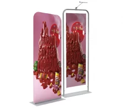 2.5ft Steel Plate Banner Stand EM-17B1