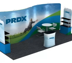20ftx10ft Tube Booth Solution - Corner Displays